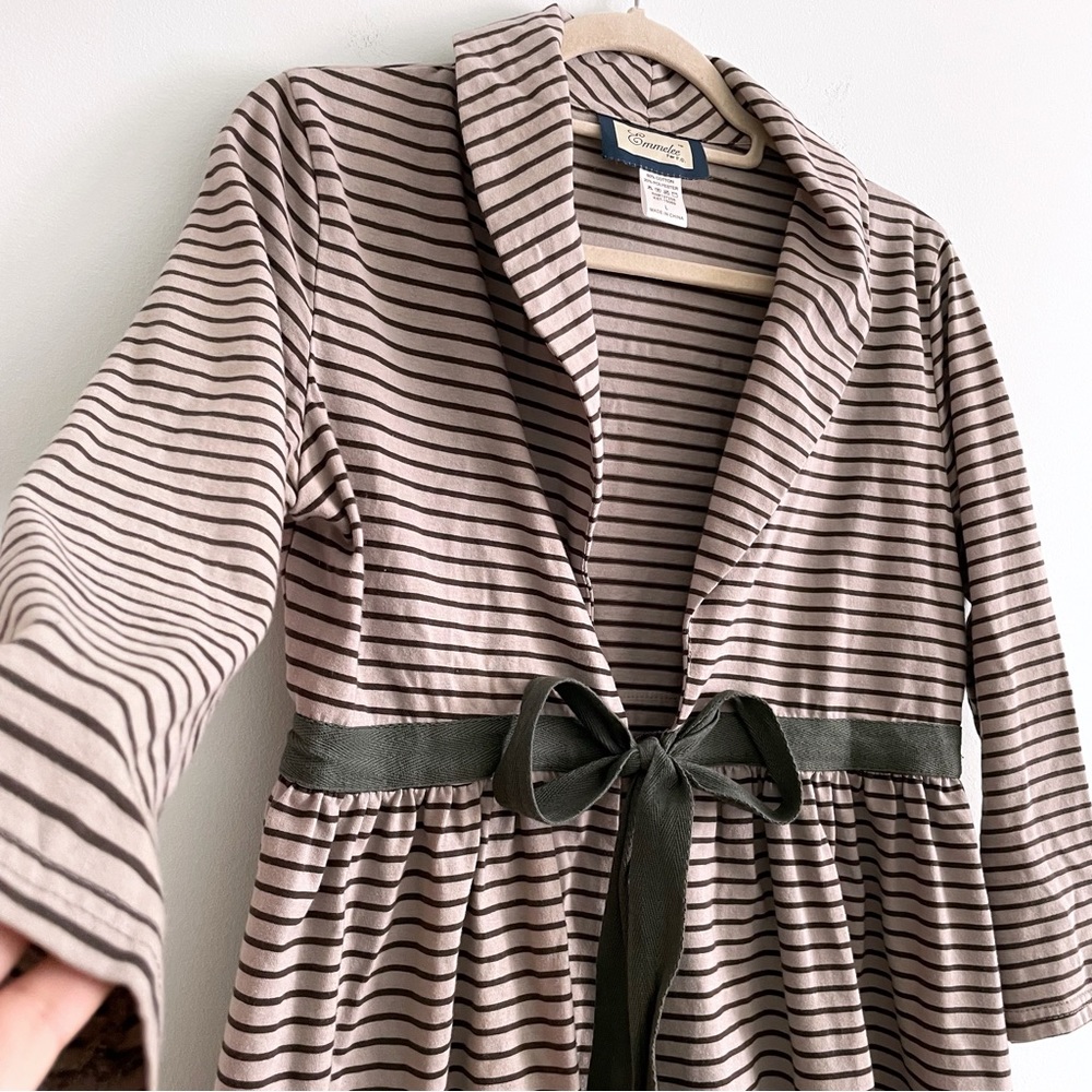 Striped Open Cardigan Sweater for Layering for Juniors Teens